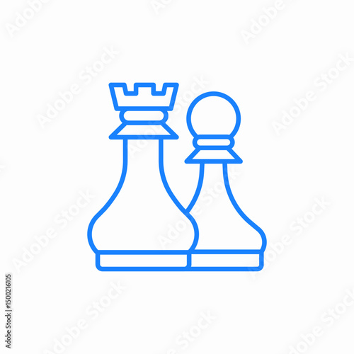 chess kings icon sign vector