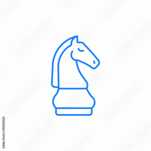 chess knight icon sign vector