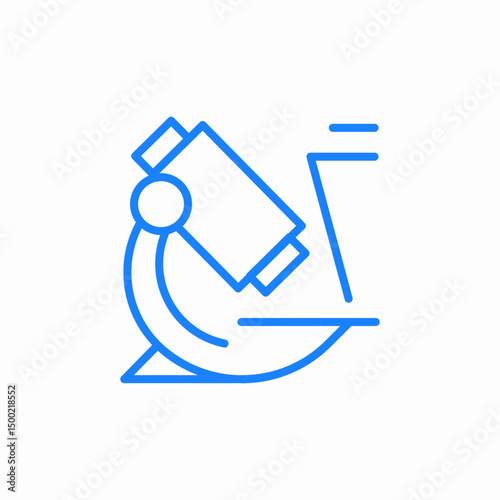 laboratory microscope icon sign vector