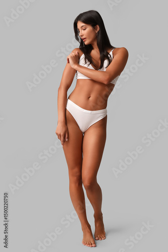 Beautiful young body positi...