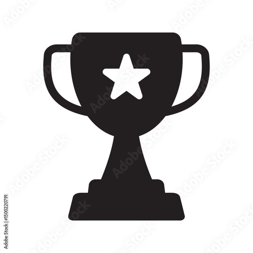 Trophy icon, winner cup icon, victory cup icon.