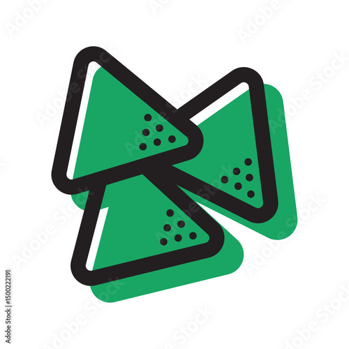 Tortilla chips icon. Vector