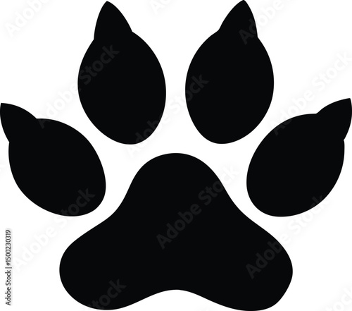 cat paw print,cat paw print silhouette,feline paw print silhouette