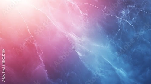 Digital illustration of swirling gradients, blending rose and sapphire hues with ethereal texture.