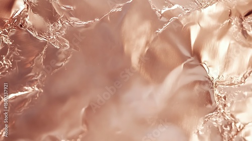 Photograph of crumpled gold foil, creating a textured, abstract surface pattern.
