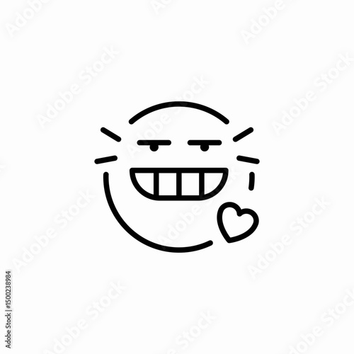crazy face icon sign vector