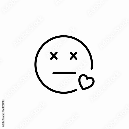 dead face icon sign vector