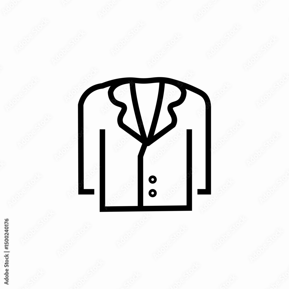formal suit icon sign vector