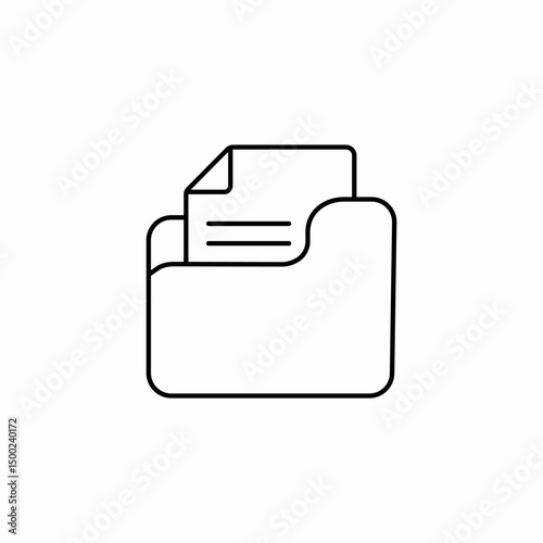 folder file icon sign vector