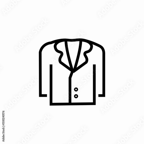 formal suit icon sign vector