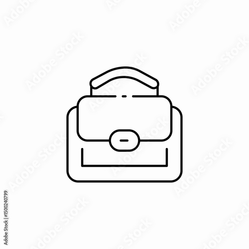 handbag purse icon sign vector