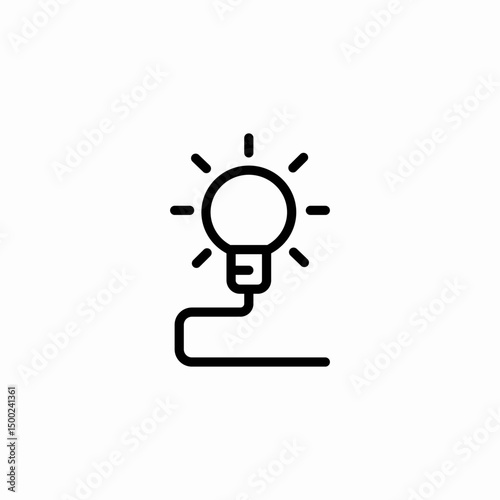 innovation bulb icon sign vector