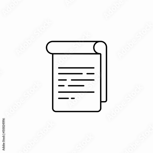 list document icon sign vector