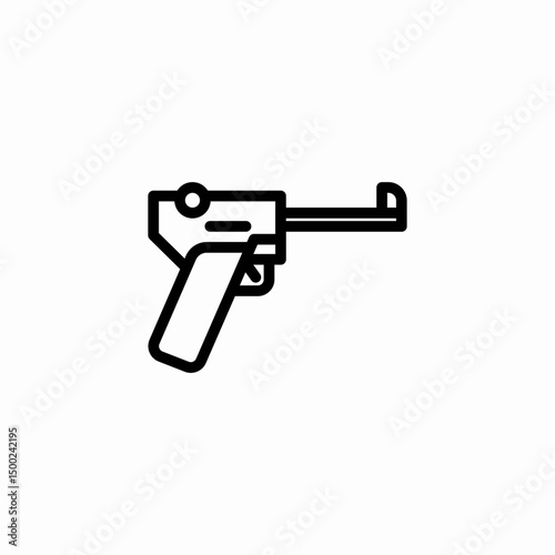 machine gun icon sign vector