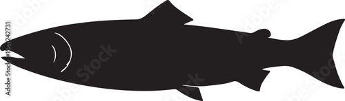 Salmon Silhouette Vector