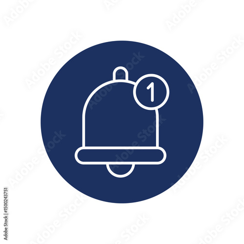 Bell icon vector stock illustration