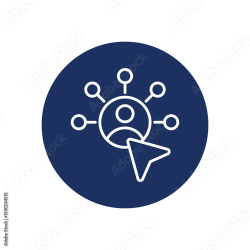 Network icon vector stock illustration