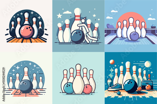 bowling vector illustration