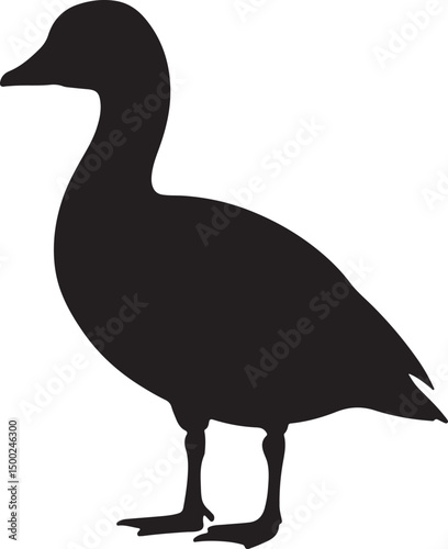 Snow Goose Silhouette Vector