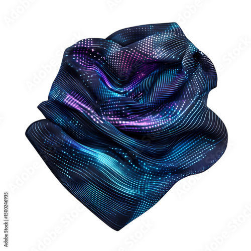 High Tech Cooling Wrap with Breathable Moisture Abs Isolated on Transparent Background