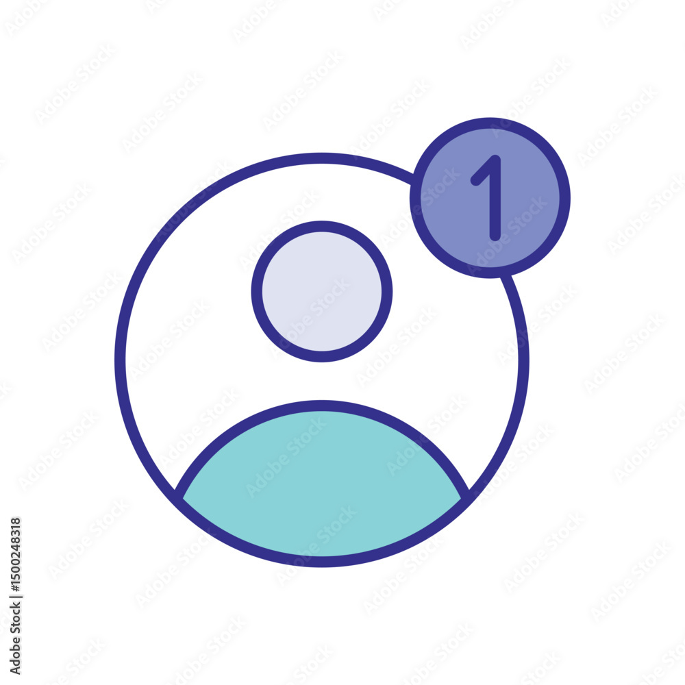 Obraz premium User icon vector stock illustration