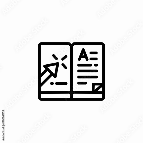 open book icon sign vector