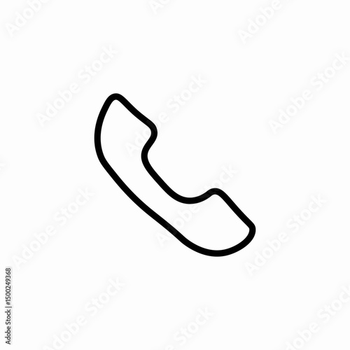 phone receiver icon sign vector