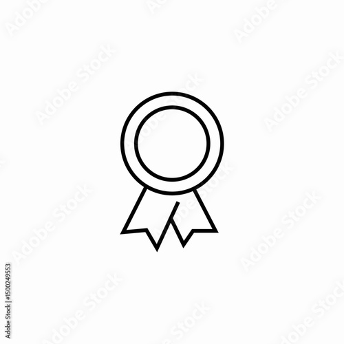 ribbon seal icon sign vector