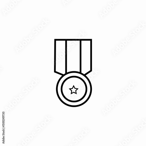 round medal icon sign vector