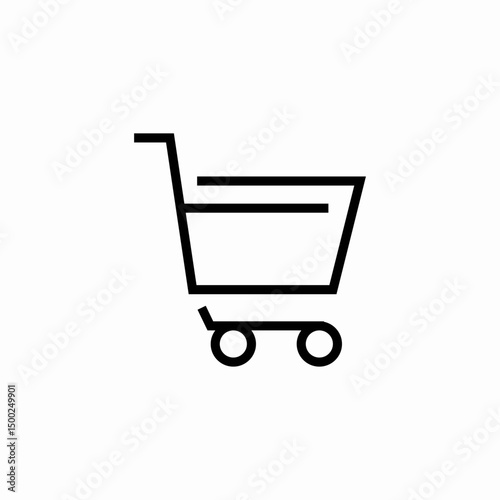 shopping cart icon sign vector