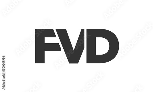 FVD logo design template with strong and modern bold text. Initial based vector logotype featuring simple and minimal typography. Trendy company identity. Free Download FVD logo design template with strong and modern bold text. Initial based vector logotype featuring simple and minimal typography. Trendy company identity. - GFXLoad