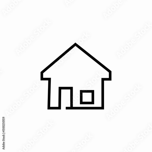 simple house icon sign vector