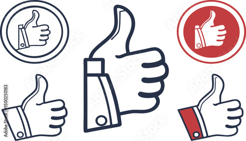 thumb up and down buttons