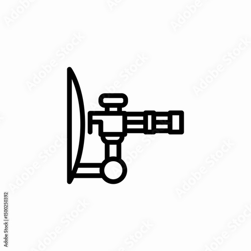 sniper rifle icon sign vector