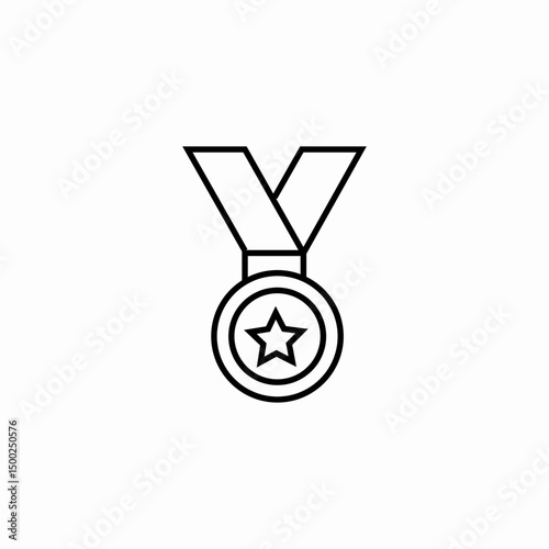 star medal icon sign vector
