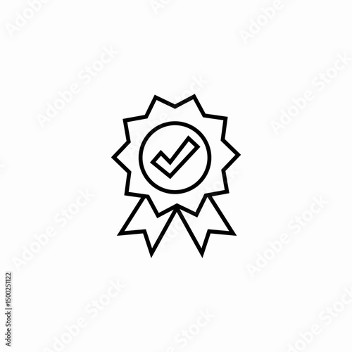 verified badge icon sign vector