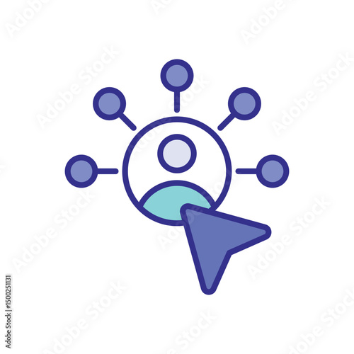 Network icon vector stock illustration