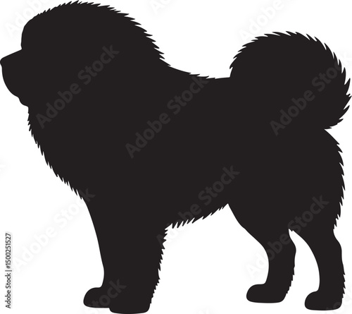 Tibetan Mastiff Silhouette