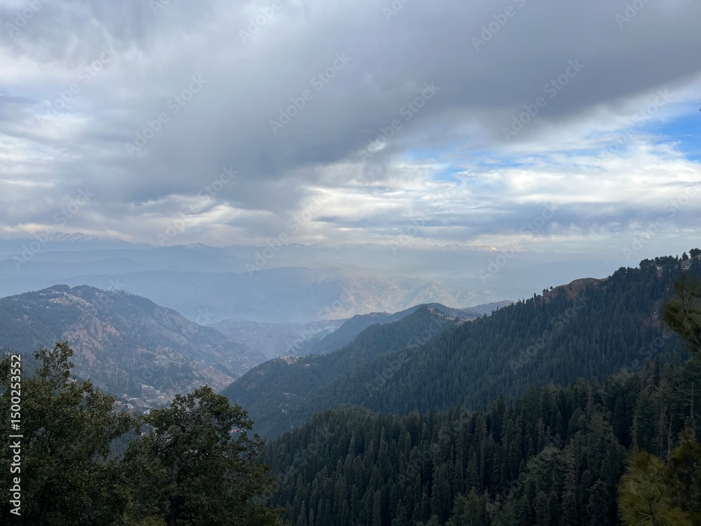 Fototapeta premium clouds over the mountains