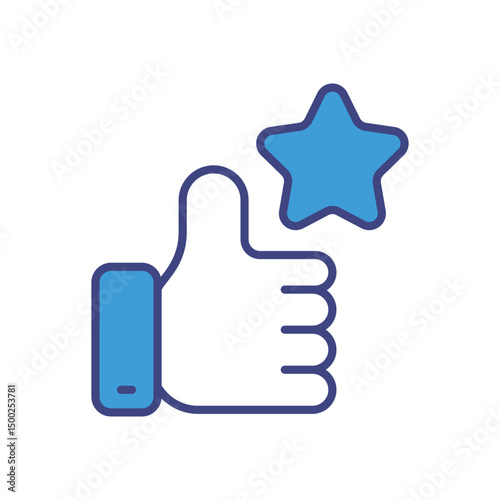 Thumbs Up icon vector stock illustration