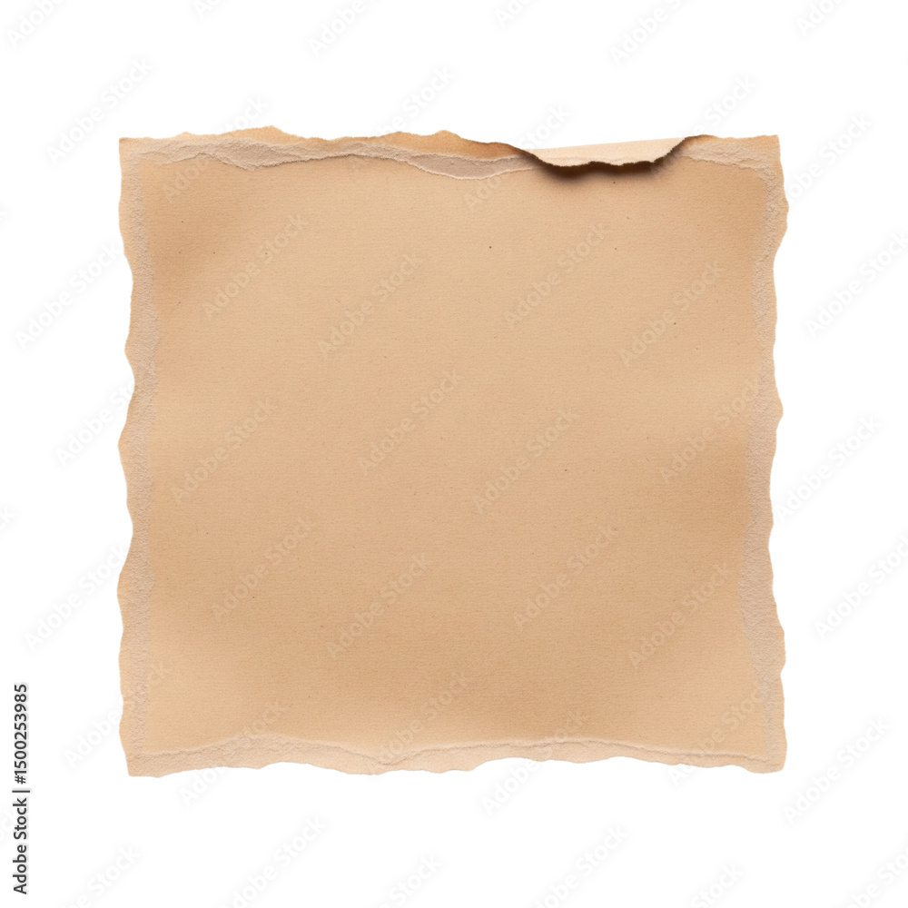 Fototapeta premium Blank brown vintage paper with rough edges