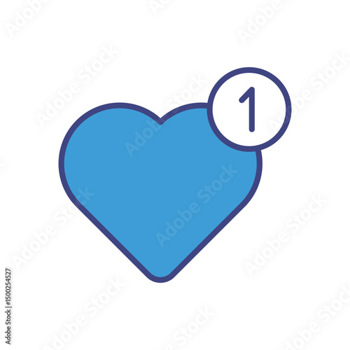 Like icon vector stock illustration
