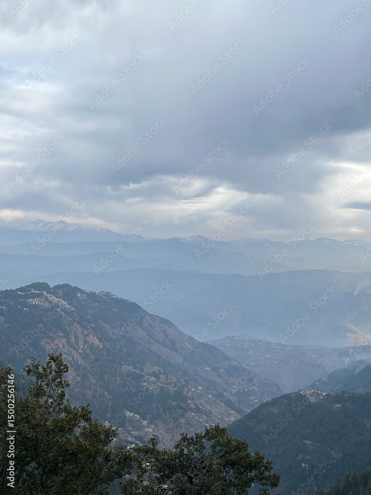 Fototapeta premium clouds over the mountains