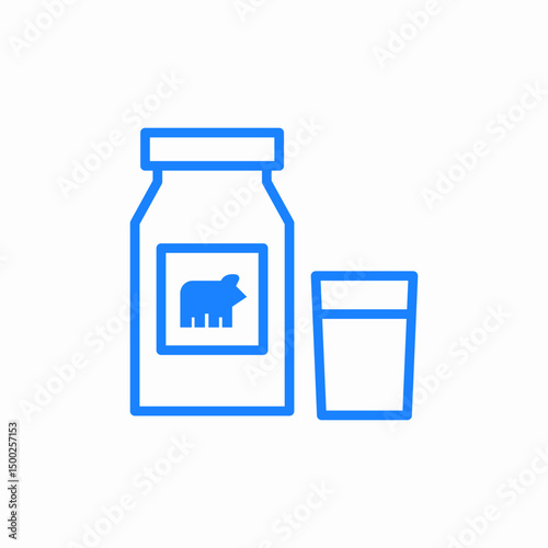 dairy products icon sign vector