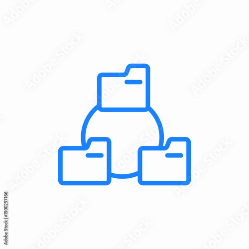data flow icon sign vector