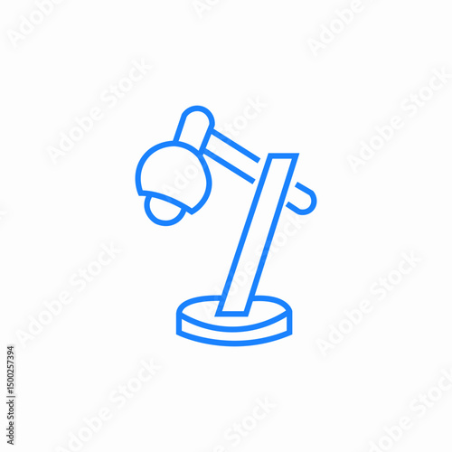 desk lamp icon sign vector