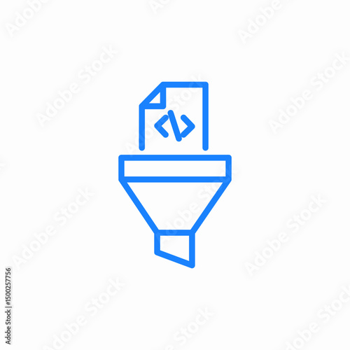 filter funnel icon sign vector