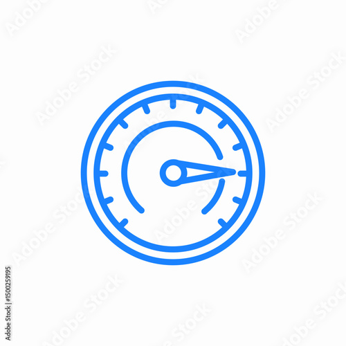 pressure gauge icon sign vector