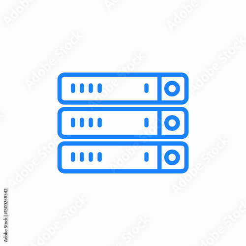 server hardware icon sign vector