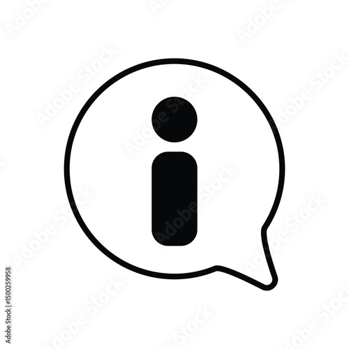 Info icon vector stock illustration